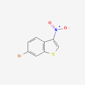 molecular formula C8H4BrNO2S B13700367 6-Bromo-3-nitrobenzo[b]thiophene 