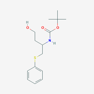 molecular formula C15H23NO3S B13700387 (R)-3-(Boc-amino)-4-(phenylthio)-1-butanol 