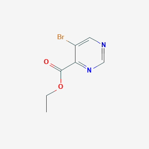 molecular formula C7H7BrN2O2 B1370039 5-溴嘧啶-4-甲酸乙酯 CAS No. 64224-59-5