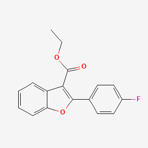 molecular formula C17H13FO3 B13700391 Ethyl 2-(4-Fluorophenyl)benzofuran-3-carboxylate 