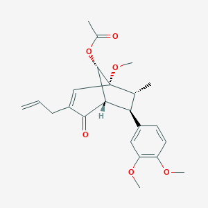 molecular formula C23H28O6 B137004 Kadsurenin L CAS No. 149438-61-9