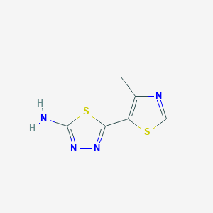 2-Amino-5-(4-methyl-5-thiazolyl)-1,3,4-thiadiazole