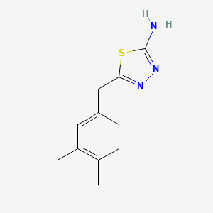 molecular formula C11H13N3S B13700452 2-Amino-5-(3,4-dimethylbenzyl)-1,3,4-thiadiazole 