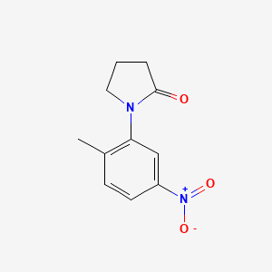 molecular formula C11H12N2O3 B13700454 1-(2-Methyl-5-nitrophenyl)-2-pyrrolidinone 