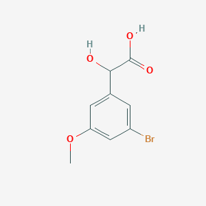 molecular formula C9H9BrO4 B13700505 3-Bromo-5-methoxymandelic acid 