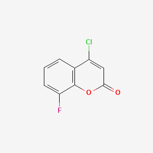 molecular formula C9H4ClFO2 B13700511 4-Chloro-8-fluorocoumarin 