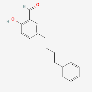 molecular formula C17H18O2 B13700515 2-Hydroxy-5-(4-phenylbutyl)benzaldehyde 