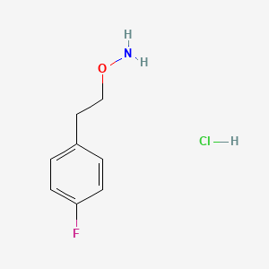 molecular formula C8H11ClFNO B13700523 O-(4-Fluorophenethyl)hydroxylamine Hydrochloride 