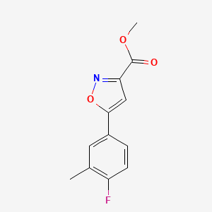 Methyl 5-(4-Fluoro-3-methylphenyl)isoxazole-3-carboxylate