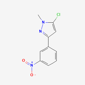 5-Chloro-1-methyl-3-(3-nitrophenyl)-1H-pyrazole