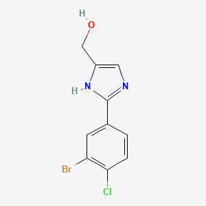 2-(3-Bromo-4-chlorophenyl)imidazole-5-methanol