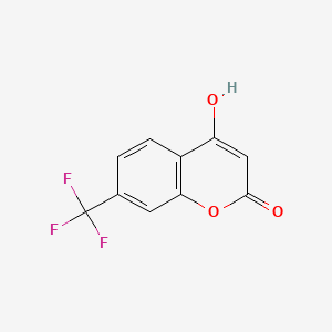 molecular formula C10H5F3O3 B13700587 4-Hydroxy-7-(trifluoromethyl)coumarin 