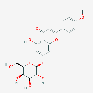 molecular formula C22H22O10 B137006 乙酸-7-O-β-D-半乳糖苷 CAS No. 80443-15-8