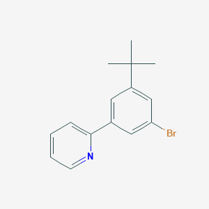 2-[3-Bromo-5-(tert-butyl)phenyl]pyridine