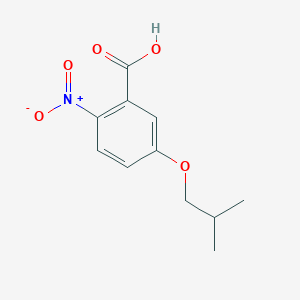 molecular formula C11H13NO5 B1370069 5-(2-Methylpropoxy)-2-nitrobenzoic acid 
