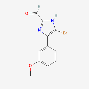 5-Bromo-4-(3-methoxyphenyl)imidazole-2-carbaldehyde