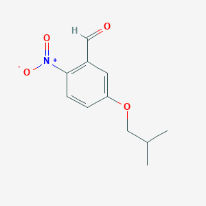 molecular formula C11H13NO4 B1370070 5-Isobutoxy-2-nitrobenzaldehyde 