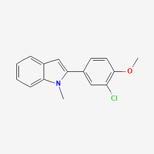 2-(3-Chloro-4-methoxyphenyl)-1-methylindole