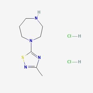 5-(1,4-Diazepan-1-YL)-3-methyl-1,2,4-thiadiazole dihydrochloride