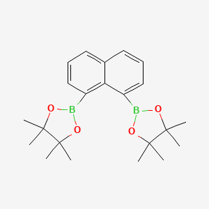 molecular formula C22H30B2O4 B13700731 Naphthalene-1,8-diboronic Acid Bis(pinacol) Ester 