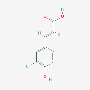 molecular formula C9H7ClO3 B1370076 3-Chloro-4-hydroxycinnamic acid 