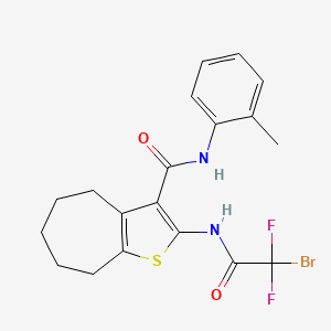 2-(2-Bromo-2,2-difluoroacetamido)-N-(o-tolyl)-5,6,7,8-tetrahydro-4H-cyclohepta[b]thiophene-3-carboxamide