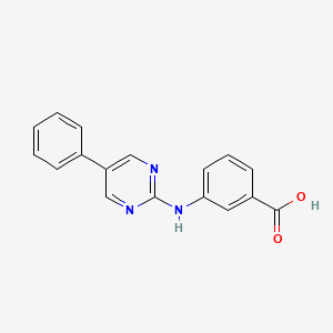 molecular formula C17H13N3O2 B13700788 3-[(5-Phenyl-2-pyrimidinyl)amino]benzoic Acid 