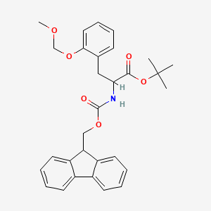 molecular formula C30H33NO6 B13700801 tert-Butyl (S)-2-(Fmoc-amino)-3-[2-(methoxymethoxy)phenyl]propanoate 