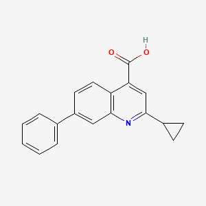 2-Cyclopropyl-7-phenylquinoline-4-carboxylic Acid