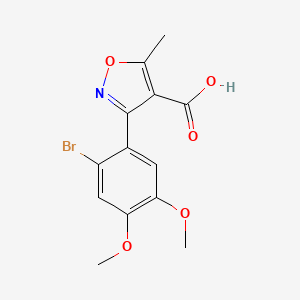 3-(2-Bromo-4,5-dimethoxyphenyl)-5-methylisoxazole-4-carboxylic acid