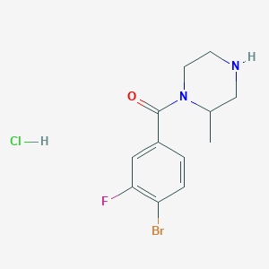 (4-Bromo-3-fluorophenyl)(2-methyl-1-piperazinyl)methanone Hydrochloride