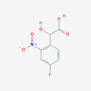 molecular formula C8H6FNO5 B13700858 4-Fluoro-2-nitromandelic acid 