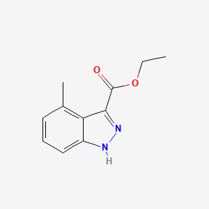 molecular formula C11H12N2O2 B13700881 Ethyl 4-methyl-1H-indazole-3-carboxylate 