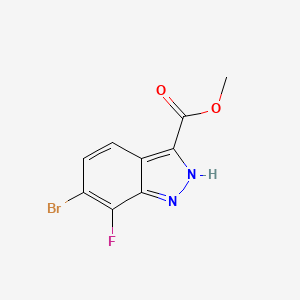 methyl 6-bromo-7-fluoro-1H-indazole-3-carboxylate