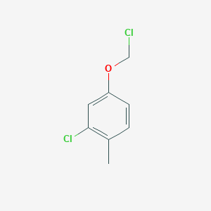 molecular formula C8H8Cl2O B13700889 2-Chloro-4-(chloromethoxy)toluene 