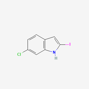 molecular formula C8H5ClIN B13700904 6-Chloro-2-iodo-1H-indole 