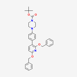 1-[4-(2,6-Bis(benzyloxy)-3-pyridyl)phenyl]-4-Boc-piperazine