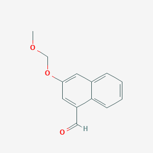 molecular formula C13H12O3 B13700943 3-(Methoxymethoxy)-1-naphthaldehyde 