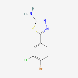 2-Amino-5-(4-bromo-3-chlorophenyl)-1,3,4-thiadiazole