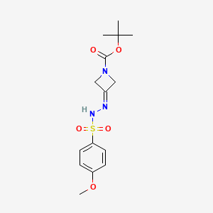 Tert-butyl 3-(2-((4-methoxyphenyl)sulfonyl)hydrazono)azetidine-1-carboxylate