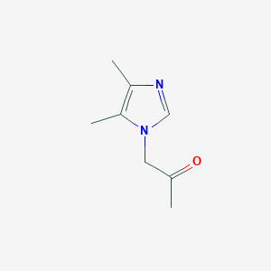 molecular formula C8H12N2O B1370109 1-(4,5-dimethyl-1H-imidazol-1-yl)propan-2-one 