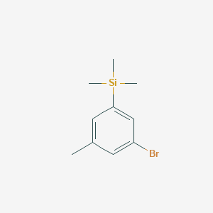 molecular formula C10H15BrSi B13701105 (3-Bromo-5-methylphenyl)trimethylsilane 