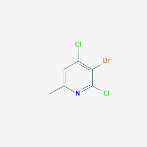 molecular formula C6H4BrCl2N B13701114 3-Bromo-2,4-dichloro-6-methylpyridine 