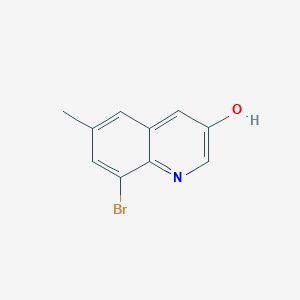 molecular formula C10H8BrNO B13701120 8-Bromo-6-methylquinolin-3-ol 