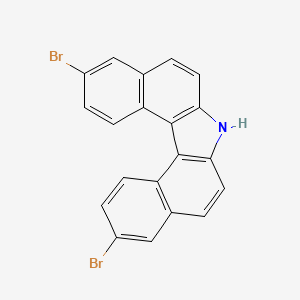 molecular formula C20H11Br2N B13701122 3,11-Dibromo-7H-dibenzo[c,g]carbazole 