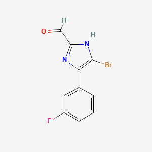 5-Bromo-4-(3-fluorophenyl)imidazole-2-carbaldehyde