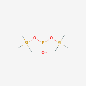 molecular formula C6H18O3PSi2- B1370114 2,2,6,6-Tetramethyl-3,5-dioxa-4-phospha-2,6-disilaheptan-4-olate CAS No. 3663-52-3
