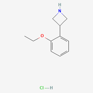 molecular formula C11H16ClNO B13701144 3-(2-Ethoxyphenyl)azetidine Hydrochloride 