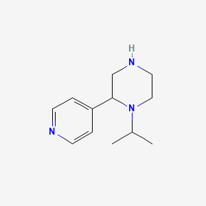 molecular formula C12H19N3 B13701165 1-Isopropyl-2-(4-pyridyl)piperazine 