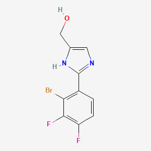 2-(2-Bromo-3,4-difluorophenyl)imidazole-5-methanol